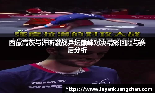 西蒙高茨与许昕激战乒坛巅峰对决精彩回顾与赛后分析